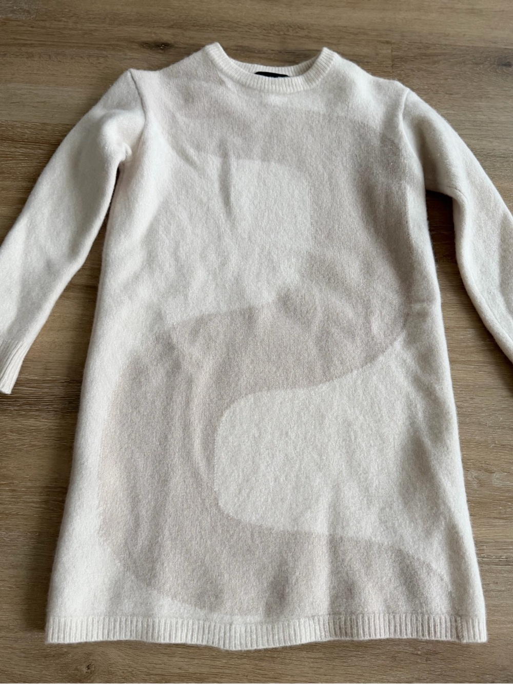 Marimekko Uniqlo Cream Crewneck Sweater Dress -